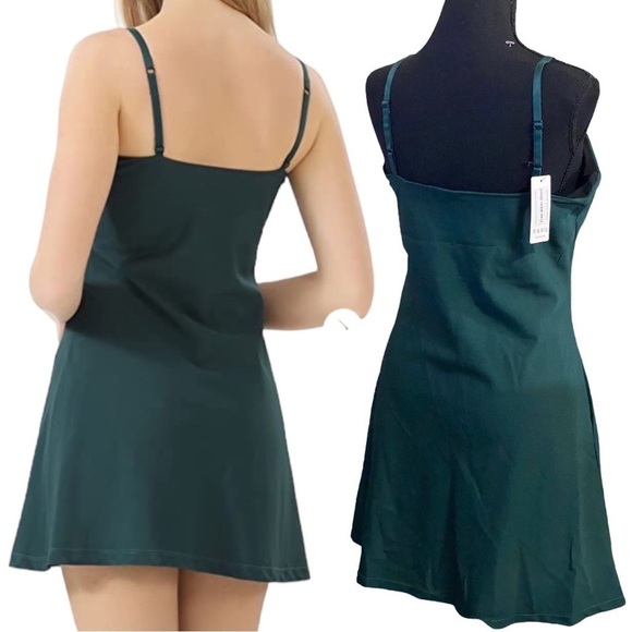 NEW Workout Exercise Dress attached Shorts, built in Bodysuit Women’s Large…NWT - Picture 4 of 16